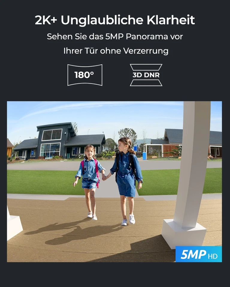 Refurbished Reolink 5MP Video-Türklingel mit Chime Kabelgebundene WiFi Kamera - Bild 4 von 4