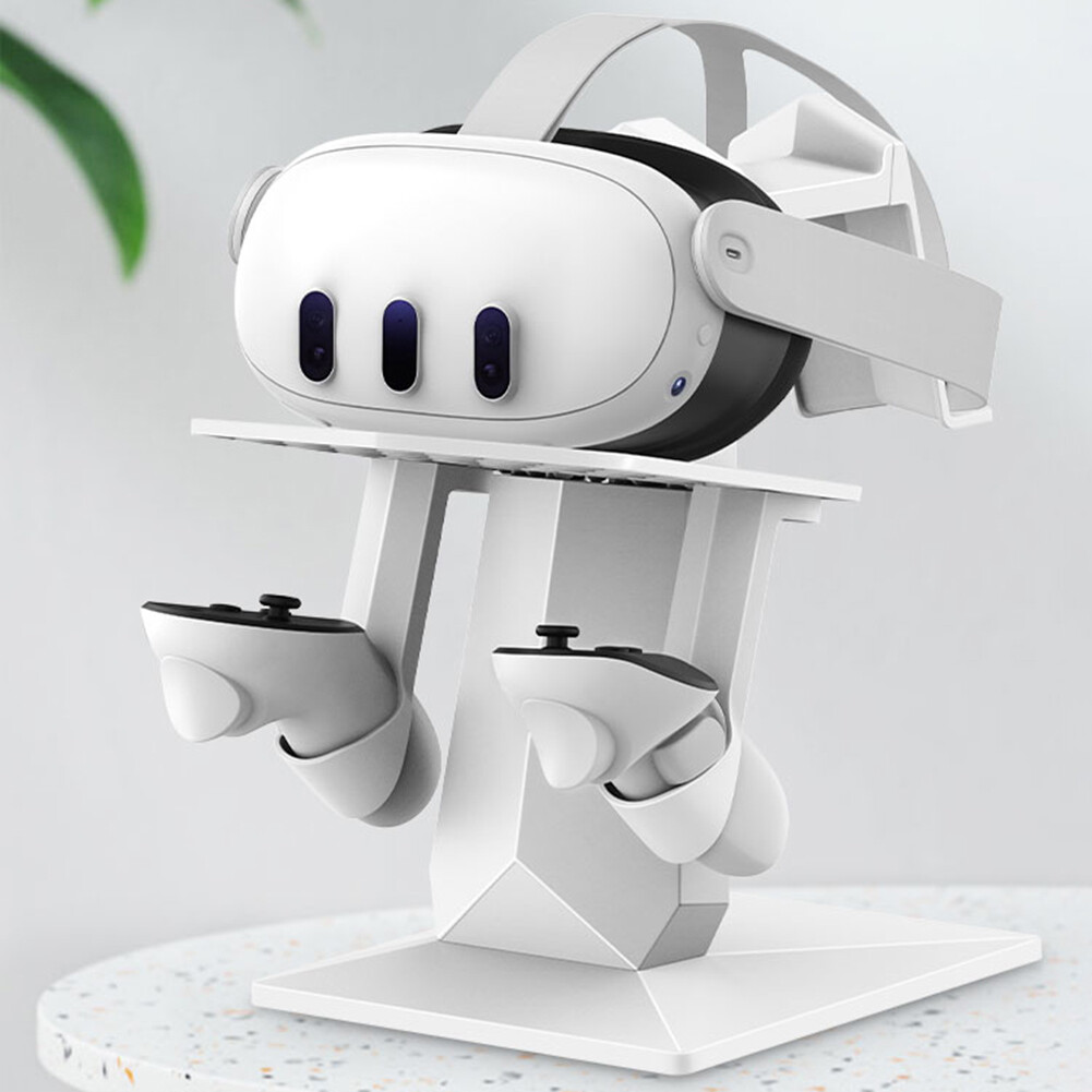 VR Headset &Controller Stand VR Display Stand Desktop Removable for Meta Quest 3-image