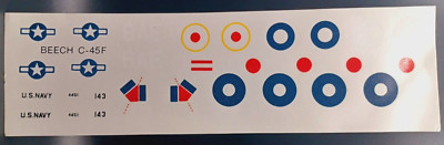 Kitech | No. 08M-3202H | 1:72 Beech C-45F Transport Decals