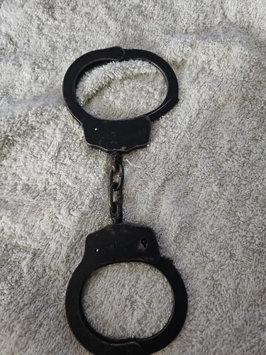 HWC Stainless Steel Handcuffs Police Vintage With NO KEYS