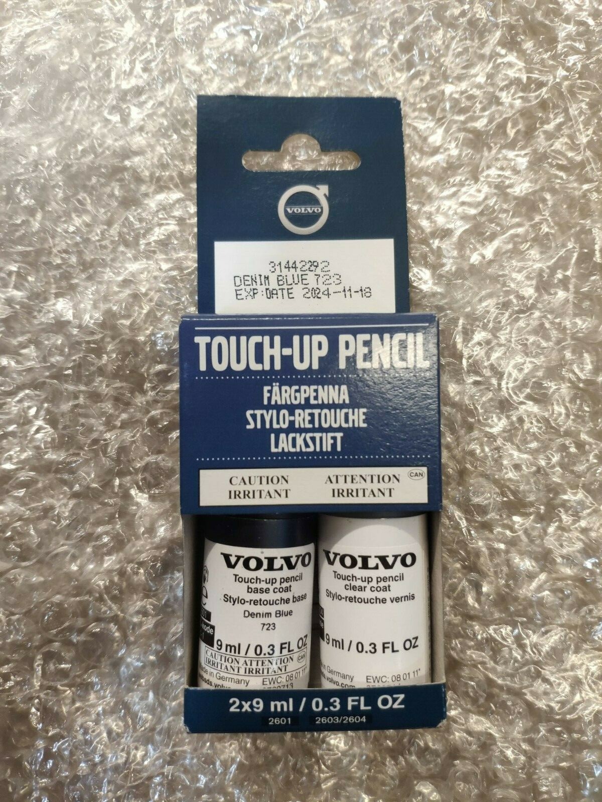 Volvo Touch Up Pen Set Paint Brush 2 Coat Brand New Genuine Various