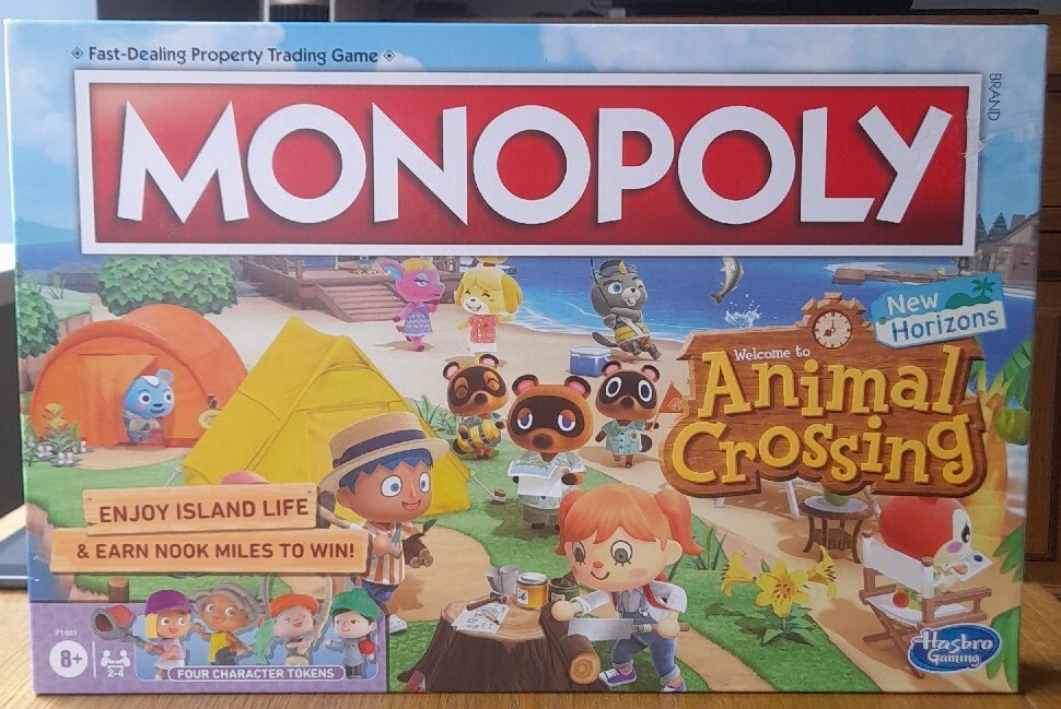 Hasbro Monopoly Animal Crossing Horizons Edition Game Board - F1661