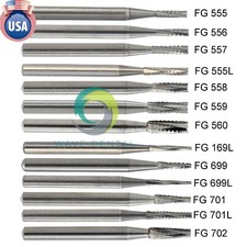 Wave Dental Carbide Bur High Speed Friction Grip Long FG557 557L 169 558 701 702