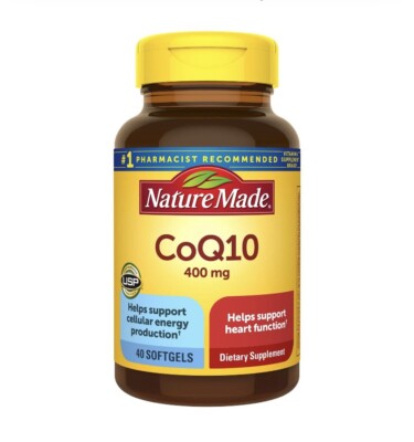 Nature Made CoQ10 400 mg Softgels - 40 Count {Exp:11/2027+}