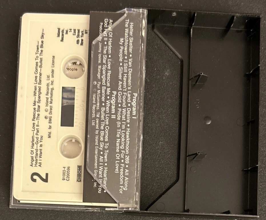 U2 Rattle and Hum 91003-4 Chrome/Dolby Cassette Tape (Island Records Used) — 第 4/4 张图片