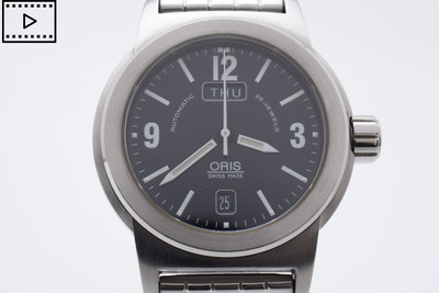 [NEAR MINT] ORIS Big Crown 7500 BC3 Automatic Black Dial 40mm Men's Watch JAPAN