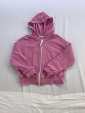 Crown  Ivy kids Sz. S Lightweight Hooded Full Zip Jack. Pink. Hung to dry. EUC 