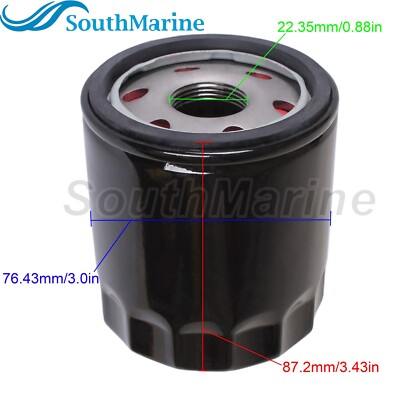 Filtro Originale Mercury 2 Filtri Olio Mercury Marine Per Motori Fuoribordo 4T 175-450 HP V6 V8 - Codice 35-8M0123025 Filtro Olio Sh 300 - Foto 14