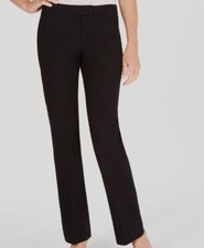 Anne Klein Women's Black Solid Stretch Flared-Leg Modern Dress Pants Size 8