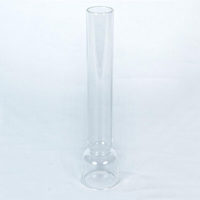 Clear Glass Lamp Chimney, Hurricane Globe 2 1/8 '' Dia Base x 10 '' H , Kosmos