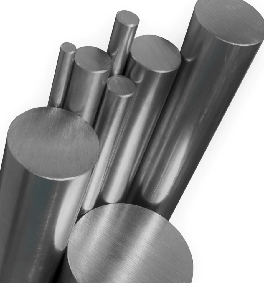 METALLBAU-SYSTEMS GMBH Acero redondo longitud 1000 mm C45 blanco h9 endurecible hierro redondo acero en bruto hasta Ø5 - Ø70 mm