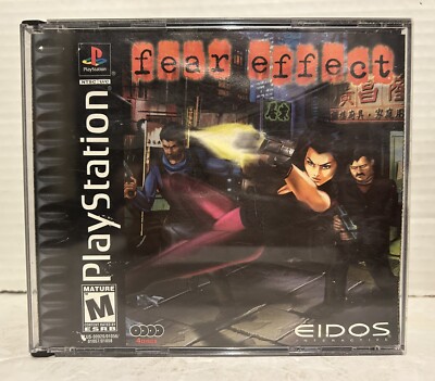 PlayStation PS1 Game Fear Effect Tested/Working 4 Discs NO Manual
