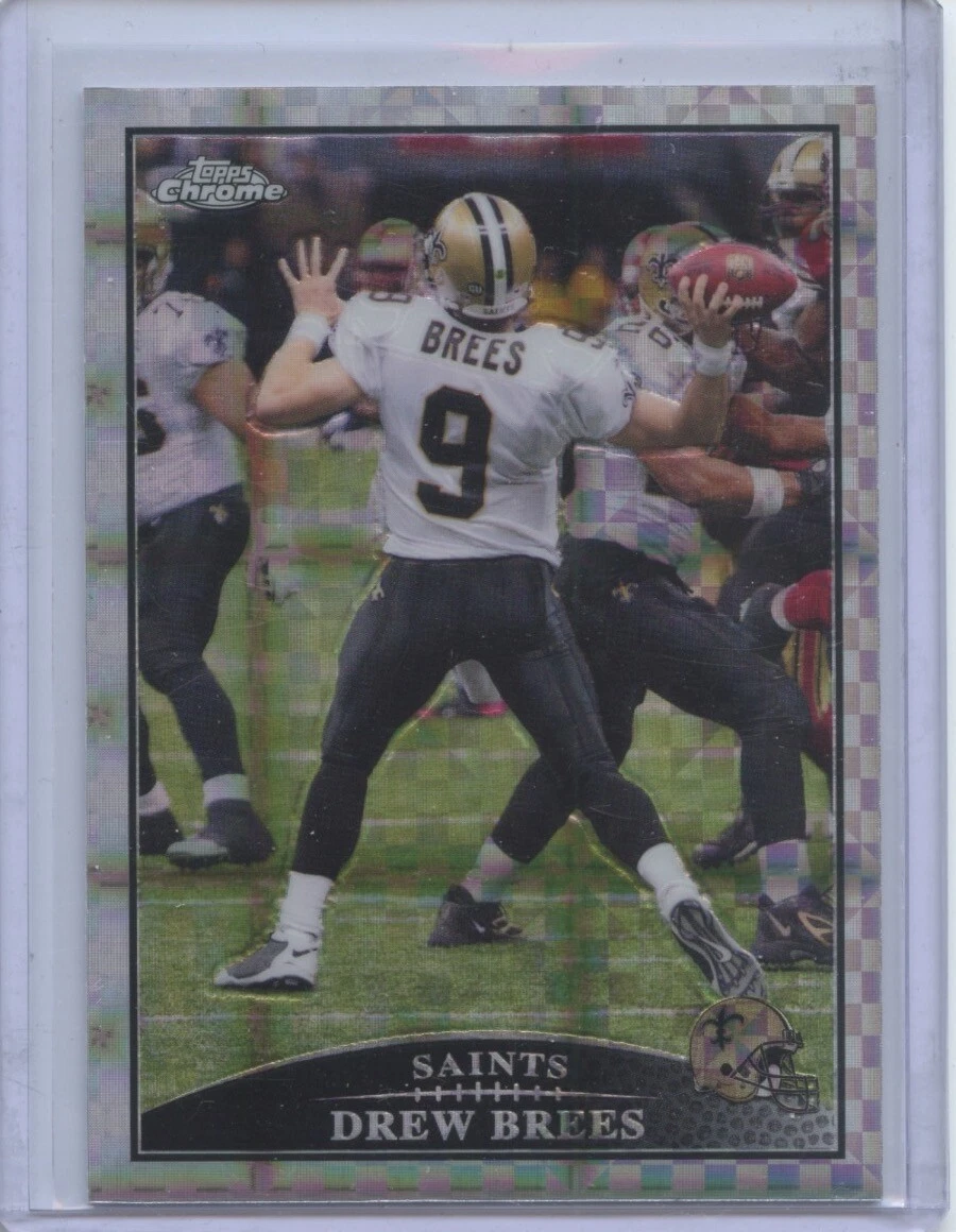 2009 Topps Chrome Xfractor #TC26 Drew Brees SAINTS