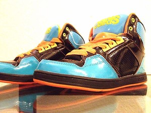 osiris shoes blue and orange