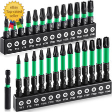 27pcs Impact Torx Bit Set Tt7-tt40 S2 Steel Security With Tamper Proof Magne 27pcs Impact Torx Bit Set Tt7-tt40 S2 Steel Security With Tamper Proof Magne