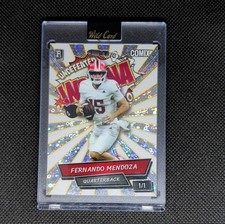 Wild Card 2025 Comix Fernando Mendoza Rookie 1/1 #ACBL-FM011 Indiana Football