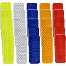 25 Pcs Warning Reflective Stickers Assortment Outdoor Waterproof Reflective Tape