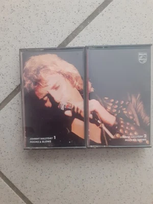 JOHNNY HALLYDAY lot de 2 k7 rocks et slows 1 et 2 - Photo 1/2