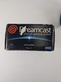 Dreamcast Clear Blue Controller OEM HKT-7700 Sega Tested w/Box (Hairline Crack)