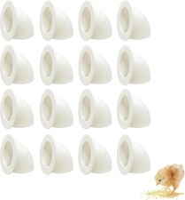 16 Pack Quail Feeder No Waste Feeder Port DIY Bucket Pail Bin Container