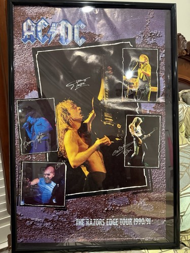 AC/DC - The Razor’s Edge World Tour 1990 1991 Autographed | eBay