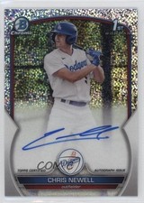 2023 Bowman Chrome Prospect Speckle Refractor 167/299 Chris Newell Auto 1cc7