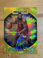 2019-20 James Harden NBA Hoops High Voltage gold shimmer Houston Rockets  #20