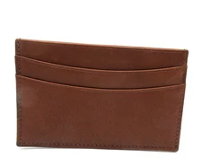 Card Case Slim Business Credit Card Case Leather Graphic Image BROWN