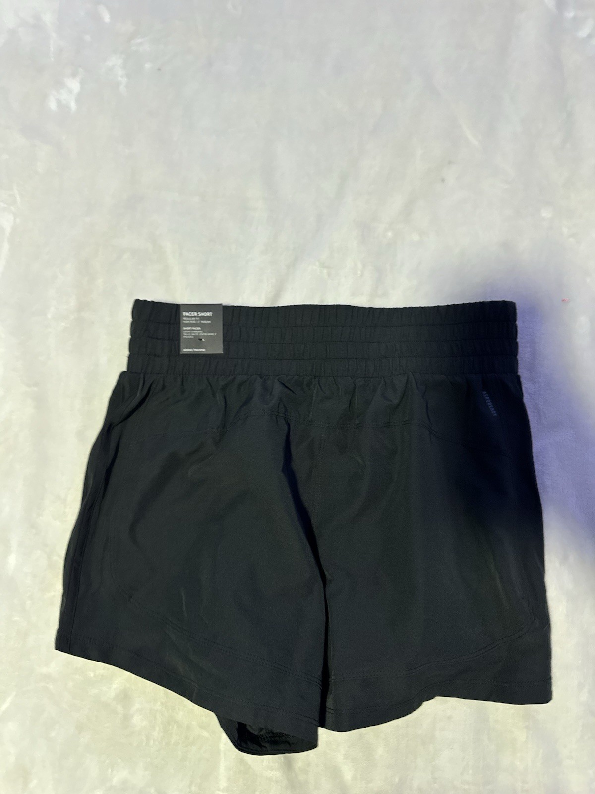 Womens Med- Adidas Tech Pacer Training Climacool Woven High-Rise 3" Shorts Black thumbnail 6