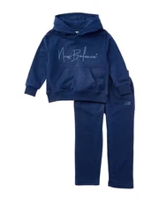 New Balance 2Pc Fleece Hoodie & Jogger Set