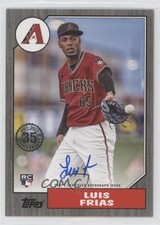 2022 Update 1987 Topps Baseball Black 61/199 Luis Frias #87BA-LF Auto 0ui8