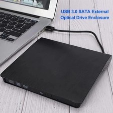 Slim External CD DVD Drive USB 3.0 Disc Player Burner Writer For Laptop PC Mac