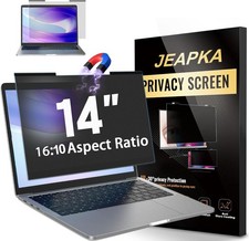 Magnetic Laptop Privacy Screen Filter 14 inch for 16:10 Widescreen Monitor
