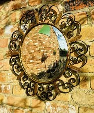 C1960’s Metal Convex Mirror - 62cm Diameter