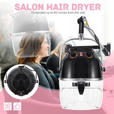 900W Wall Mount Hair Bonnet Hood Dryer Home Salon Perming Heat Timer