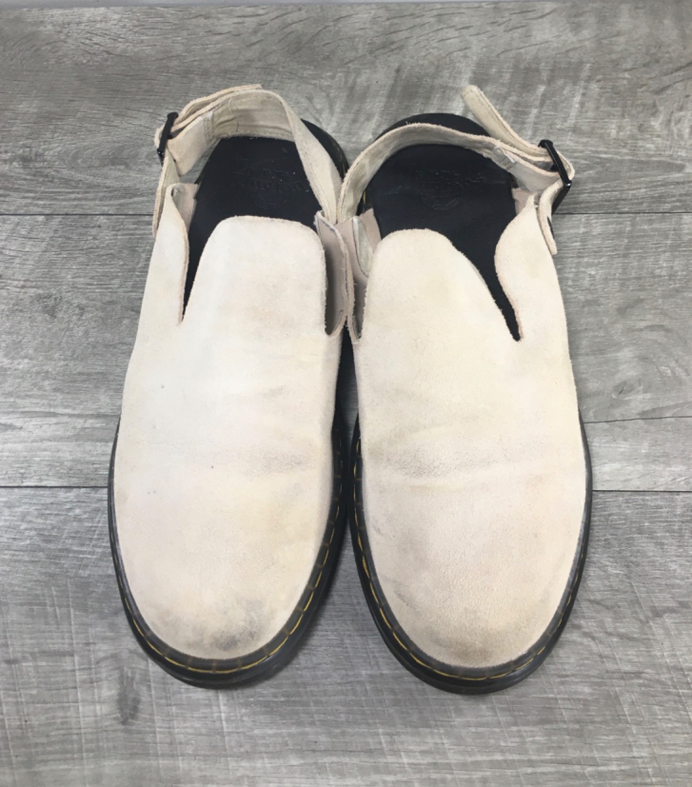 Dr. Doc Martens Carlson Suede Casual Slingback Tan Slip On Mules Shoes Womens 9 image 3