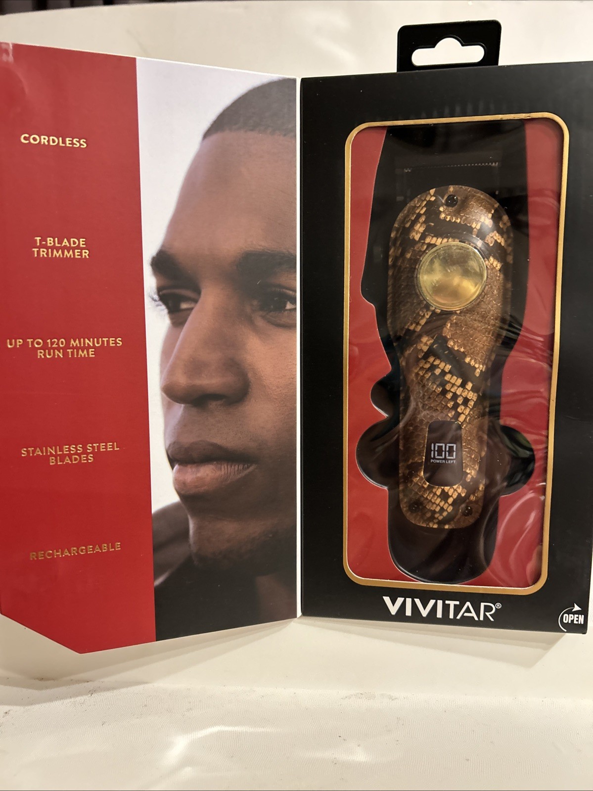 VIVITAR Rechargeable LITHIUM PRO HAIR & BEARD TRIMMER STAINL
