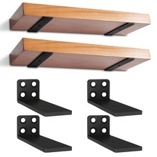 4 Pezzi Supporti per Scaffali, 10 cm Staffe per Mensole Pesanti,