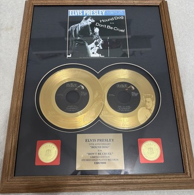 U26748 Elvis Presley 35th Anniversary Hound Dog B W Dont Be Cruel Record G2U
