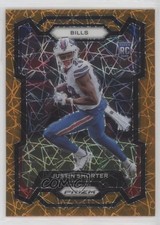 2023 Panini Prizm Rookies Lazer Prizm Justin Shorter #310 0k26