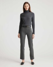 Quince Ultra-Stretch Ponte Straight Leg Pants Women S Gray