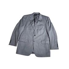 Jos A Bank Signature Collection Gray Wool Herringbone Blazer 44 RG