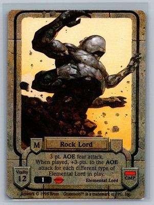 Guardians CCG Rock Lord TCG Limited Edition