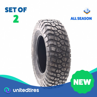 Set of (2) New LT 255/75R17 BFGoodrich Mud-Terrain T/A KM2 111/108Q - 18/32