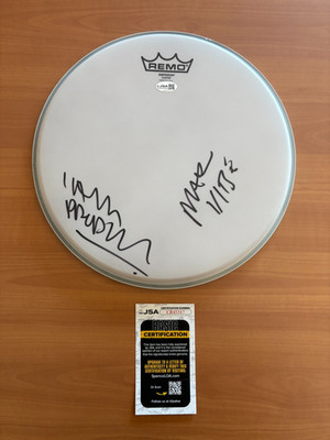 The Prodigy Signed Autographed Drumhead JSA COA Authenticated Liam Maxim
