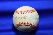Ed Lopat Vic Raschi Allie Reynolds PSA DNA American League OAL Signed Baseball