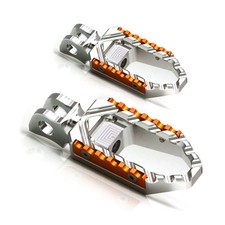 For GSF 1250 S SA Bandit 07-17 16 15 Wide Rider Foot Pegs Silver Gold