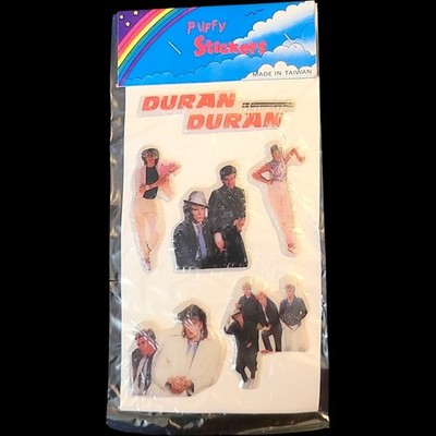 Vintage 1980s Duran Duran Puffy Stickers NOS Sealed Original Package