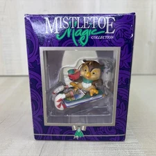 Christmas Ornament Mistletoe Magic Collection Owl Sledding