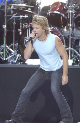 Singer Jon Bon Jovi hard rock group Bon Jovi performs onstage duri- Old Photo 19